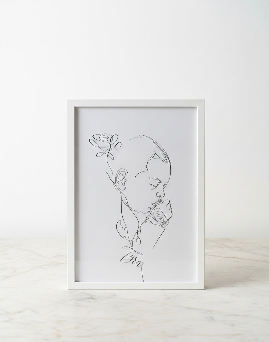 Otroški Linijski Portret