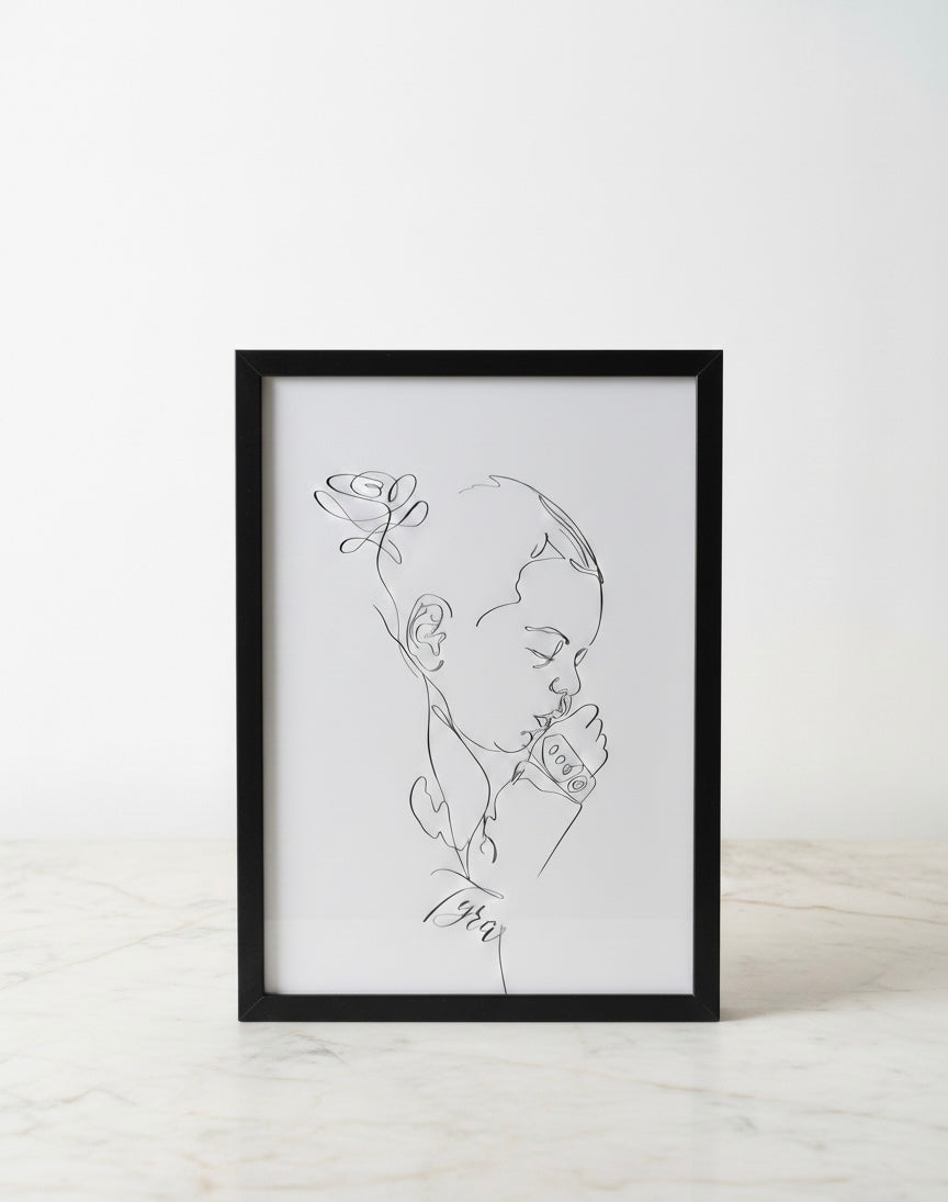 Otroški Linijski Portret