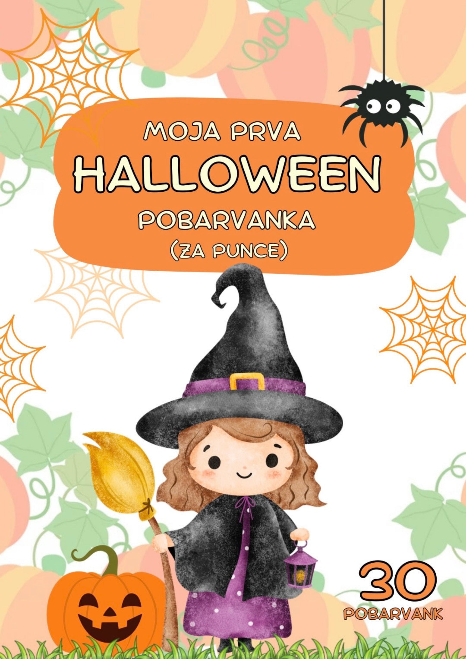 Moja Prva Halloween Pobarvanka - Za punce